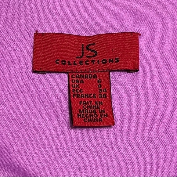 Vintage Y2K Fuchsia Pink Purple Satin Lined Homecoming Special Occasion Dress - Picture 10 of 13